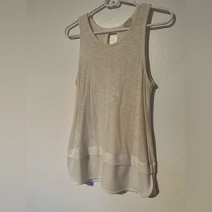 JCrew off-white tank top size XS